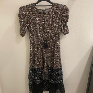 Floral jumpsuit dress